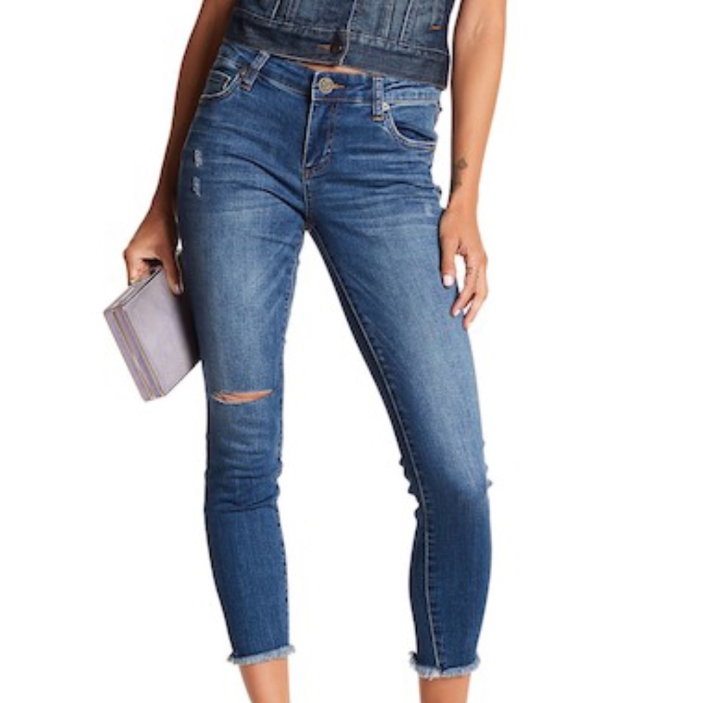 XSOLDX Kut From The Kloth Janet Ripped Skinny - Picture 1 of 4